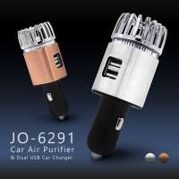 2020 New CE RoHS FCC Certified JO-6291 2 In 1 Mini Air Purifier with Dual Ports USB Car Charger