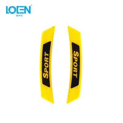 "Sport" Car Reflective Strip Sticker Warning Wheel Rim Eyebrow Safety Warning Light Reflector Protective Decal Auto Car Styling