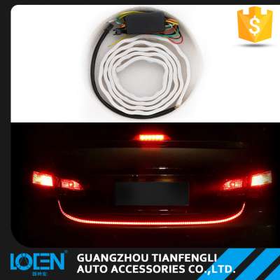 Universal blue red color led turn signal warning sequential car trunk tail Light/ car decorative light