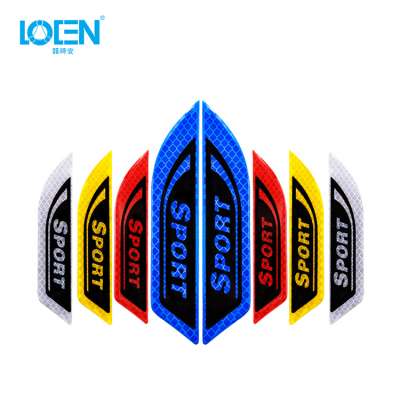 Car Exterior Accessories customized design colorful anti-collision reflective stickers